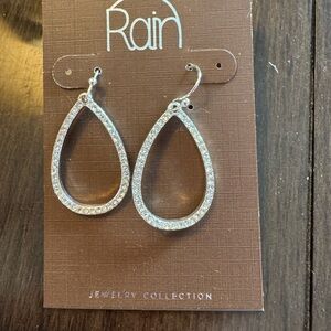Rain Silver Teardrop Earrings